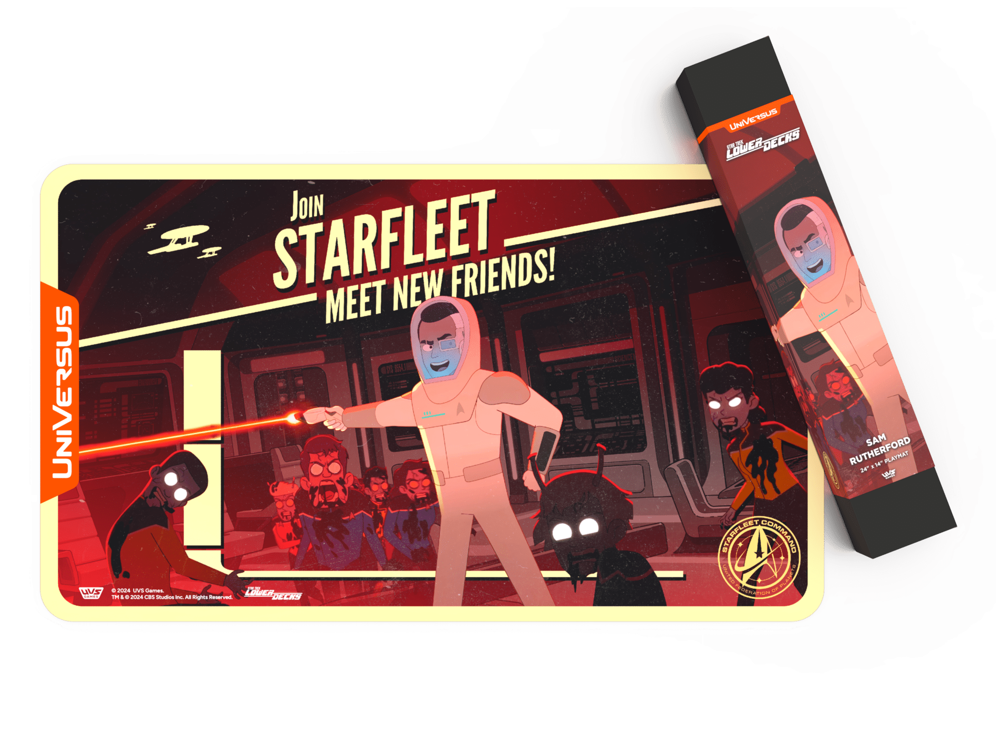 UVS Star Trek Lower Decks Rutherford Playmat image 0